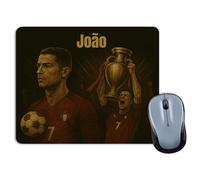LolaPix Tapis de Souris Ronaldo 18x22cm. Héros du Football. Idée Cadeau pour Le Jour des pères. Collection spéciale de légendes.