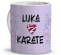 LolaPix Tasse de karaté. Cadeau karatéka. Arts martiaux. Cadeaux pour sportifs. Mugs originaux à offrir. Mugs personnalisés. Tasse en céramique de 330 ml. Karaté