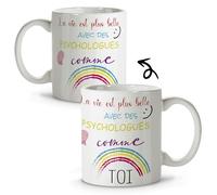 LolaPix Tasse de psychologue. Cadeau Psychologue. Mug Rigolo de métiers. Mugs pour les travailleurs. 330ml Tasse pour psychologues