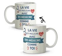 LolaPix Tasse Docteur. Cadeau Medecin. Infirmiere Accessoires Professionnel. Mug Rigolo. Mug Medecin. Tasses de métiers. Mugs pour les travailleurs. 330ml Tasse Medicin