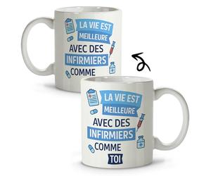 LolaPix Tasse Docteur. Infirmiere Accessoires Professionnel. Mug Rigolo. Mug Medecin. Cadeau pour un Infirmier. Mugs pour les travailleurs. 330ml Tasse infirmier
