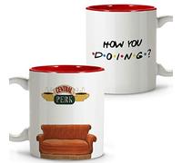 LolaPix Tasse Fiends. Cadeau Femme Original. Mug Cafe. Tasse en Céramique. 330ml. Des amis qui font