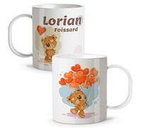 LolaPix Tasse Plastique Personnalisée au Prénom. Rentrée Scolaire Fille Garçon. Divers modèles. Ours