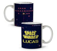 LolaPix Tasse Space Invaders. Tasses personnalisées. Cadeau de geek. Tasses originales avec nom. Space Invaders