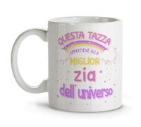 LolaPix Tasse Tante amusante en céramique pour petit-déjeuner, tasse originale 330 ml, idée cadeau avec phrase affectueuse, accessoire cuisine pour café ou thé, pensée spéciale pour la meilleure du