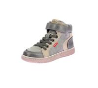 KICKERS Mixte Enfant Lolastic Sneakers-Hautes, Argent Champagne, 34 EU