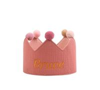 LoLaTide Anniversaire Couronne Personnalisée pour Enfants Chapeau Anniversaire Réutilisable avec 0-9 Nombre Décoration de Remplacement Décorations d'Anniversaire pour Garçon et Fille (rouge)