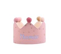 LoLaTide Anniversaire Couronne Personnalisée pour Enfants Chapeau Anniversaire Réutilisable avec 0-9 Nombre Décoration de Remplacement Décorations d'Anniversaire pour Garçon et Fille (rose)
