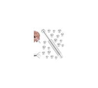 LOLIAS 14 Pince Outil Boules Piercing Acier Chirurgical 316L Bijoux Kit Piercing Nez Septum Lèvres Langue Sourcil Oreille Mamelon Nombril Tailles 3mm 4mm 5mm