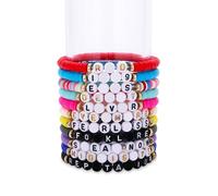 Lolileo 11PCS T Singer Bracelets,Assortis Aux Albums Friendship Bracelet,Bracelet D'amitié pour T Singer Fans,Colorés Bracelet Amitié pour T,T Inspirés de L'album Chanteur Concert Assortis