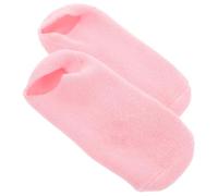 LOLIPPYY 1 Chaussettes Silicone Hydratantes Soin Gel Adoucissant Conception Dérapantes Effet Éclaircissant Unique Rose