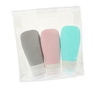 LOLIPPYY 1 ensemble Bouteilles de Voyage Silicone Rechargeables Flacons Cosmétiques Étanches et Pratiques pour Lotion et Produits de Toilettes pour Voyager Camping