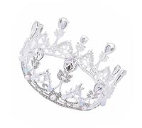 LOLIPPYY 1 Pièce Couronne Ronde Anniversaire De Filles Bandeau De Petite Fille Bandeau Filles Enfants Coiffe De Couronne De Filles Tiare Couronne D'anniversaire Première Alliage