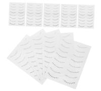 LOLIPPYY 10 feuilles Autocollants Faux Cils Inférieurs Tatouage Temporaire Cils Application Facile pour Maquillage et Soirée Femme