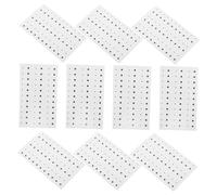 LOLIPPYY 10 feuilles Autocollants Tatouages Temporaires Faux Grain de Beauté Réalistes Maquillage Halloween Festival Accessoires Visage Réutilisables