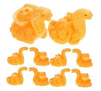 LOLIPPYY 10 Pièces Breloques Serpent Résine Légère pour DIY Bijoux Pendentifs Suspendus Année Du Serpent Accessoires Zodiac Décoration Fête Du Printemps
