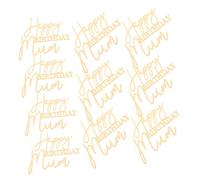 LOLIPPYY 10 Pièces Cake Decoration Set For Mom Birthday Party Acrylic Happy Birthday Mom Cake Toppers And Creative Celebration