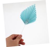 LOLIPPYY 10 Pièces Décorations Gâteau de Palmier Papier Eventail Boho Style pour Fête Anniversaire Accessoires Décoratifs Cake Decorating Accessories
