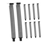 LOLIPPYY 10 pièces Lot de Plaques Arrière Ventilées pour Boîtier PC Filtres Maillés Anti-poussière Protection la Poussière et Dissipation Thermique sans Outils