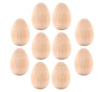LOLIPPYY 10 pièces Lot de Œufs Vierges pour Décoration de Pâques Modèle Réaliste pour Graffiti et Activités Manuelles et Polyvalent pour Jardin et Intérieur
