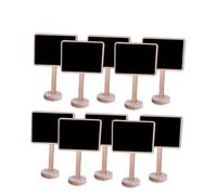 LOLIPPYY 10 Pièces Mini Tableau avec Chevalet pour Décoration Mariage Étiquettes Tableaux Craie pour Messages Centre de Table Buffet et Signalisations Festives