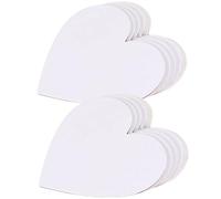 LOLIPPYY 10 pièces Panneau de Dessin Coton Cœur Lot de Panneaux Vides pour Peinture à Huile et Acrylique pour Artistes Étudiants et Bricoleurs
