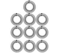 LOLIPPYY 10 pièces Peigne Bandeau Élastique Peigne Coiffant Circulaire Extensible pour Cheveux Épais Fins Longs ou Bouclés Maintien Confortable et Ajustable pour Maquillage Sport