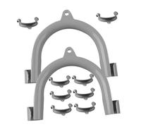 LOLIPPYY 10 pièces U Clips de Fixation pour Tuyau de Vidange de Machine à Laver et Lave Support Plastique Antifuite pour Guidage et Raccord Dévacuation