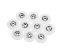 LOLIPPYY 10 pièces U-type Groove Pulley With Embedded Bearing Nylon Coated Track Wheels For Sliding Doors And Windows Stable And Quiet Home Lifting System