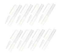 LOLIPPYY 10 Stylos Vides pour Ongles 3ml en Plastique Blanc avec Pinceau Rotatif, Faciles à Utiliser, Voyages D'affaires Loisirs, Pack de 10 Pièces
