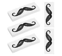 LOLIPPYY 100 Autocollants Protège-Barbe en Polypropylène pour Épilation des Poils du Nez et Moustache Petit Format 1 pour Modelage Précis Accessoire Nasal Pratique et Hygiénique Lot de