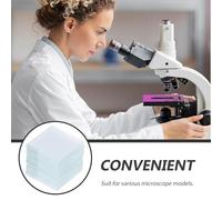 LOLIPPYY 100 Lames Couvre-Objets en Verre Transparent Carré 18X18Mm pour Microscope Optique Coffret de Lames de Microscope Vierges pour Préparation D’Échantillons Biologiques