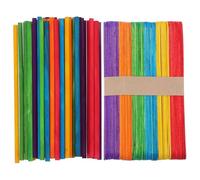 LOLIPPYY 100 pièces Bâtonnets pour DIY Bâtons Glace Jumbo Colorés Réutilisables pour Créations Artisanales et Fabrication de Sucettes pour Fêtes
