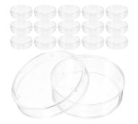 LOLIPPYY 100 Pièces Boîte De Petri Transparente Pour Culture Cellulaire Pour Projets Scientifiques Plaque De Culture Transparente Plaques De Gélose Nutritive 35 Mm