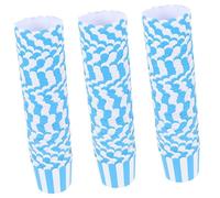 LOLIPPYY 100 Pièces Caissettes Cupcake Papier Bleu Rayé Moules à Muffins Résistants Haute Température Tasses Pâtisserie pour Fête Mariage Dessert