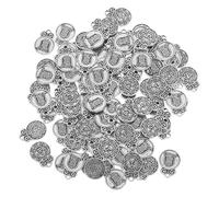 LOLIPPYY 100 Pièces Five Element Symbol Pendant Set Chinese Style Blessing Jewelry Charms For Necklace Earrings Bracelet Making Mixed Vintage Metal Accessories