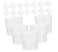 LOLIPPYY 100 pièces Gobelets Doseurs Transparents Plastique PP pour Résine Époxy Tasses de Mélange DIY Précises pour Artisanat et Coloration