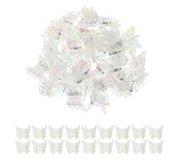 LOLIPPYY 100 pièces Lot de Mini Pinces Cheveux Transparente Légères et Résistantes pour Filles et Bébés Style Sirène Prise Forte et Portable pour Coiffures Faciles 100 pcs