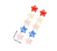 LOLIPPYY 100 Pièces Perles d'étoiles Perles en forme d'étoile entretoises pour la fabrication de bijoux d'espacement entretoises de bracelet à breloques Plastique