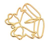 LOLIPPYY 10pièces Cadre Dore Ouvert Pour Pendentif Lot De Alliage Motif Noel Pour Bijoux Diy Creation Collier Ou Bracelet