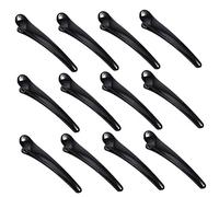 LOLIPPYY 12 pièces Épingles à Cheveux Femmes Clip Pince Canard Accessoires de Coiffure Design Vintage Acrylique Noir