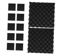 LOLIPPYY 12 pièces Panneaux Absorbants Sonores Polystyrène Haute Densité Panneaux Insonorisants Résistants Au Feu pour Studio Bureau et Théâtre Du Bruit et Protection Amortissante