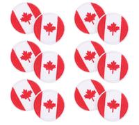 LOLIPPYY 12 pièces Patchs Brodés Ronds Drapeau National Appliques Décoratives pour Vêtements et Réparation Accessoires DIY pour Jeans Sacs Chapeaux Mode Garçon Fille et Adultes