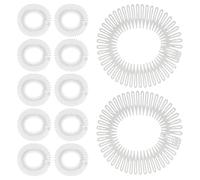 LOLIPPYY 12 pièces Peigne Élastique Invisible pour Cheveux Lot de Contrôle Sécurisé des Mèches Rebelles Adapté à Toutes les Coiffures Couleur Transparente Classique