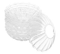 LOLIPPYY 12 pièces Plateau Attrape-Cire Transparent pour Bougies Protecteur Anti-Goutte Réutilisable pour Décoration Salle à Manger et Support de Chandelle