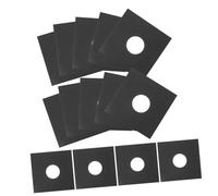 LOLIPPYY 12 Pochettes Intérieures en Papier Kraft Noir, Protection Pratique et Rangement Facile pour Disques Vinyles 12 Pouces pour Disques Classiques
