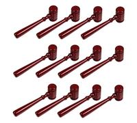 LOLIPPYY 12pièces Mini Marteau De Juge pour Garçon Fille Petit Marteau Bois Accessoire De Costumes Avocat Jouet De Martelage pour Jeux De Rôle