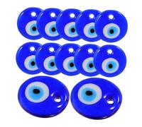 LOLIPPYY 12pièces Pendentif Oeil Maléfique Verre Décoratif pour Bijoux Fait Main Lot de Ornements Œil du Diable