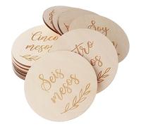 LOLIPPYY 14pièces Cartes Mensuelles Bois Pour Accessoire De Photographie Pour Annonce De Naissance Événements Mémorables