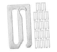 LOLIPPYY 15 pièces Small Barber Cape Buckles Iron Buckle Adjusters For Haircut Capes Salon Hairdressing Tools Secure Fit For Hair Cutting And Dyeing